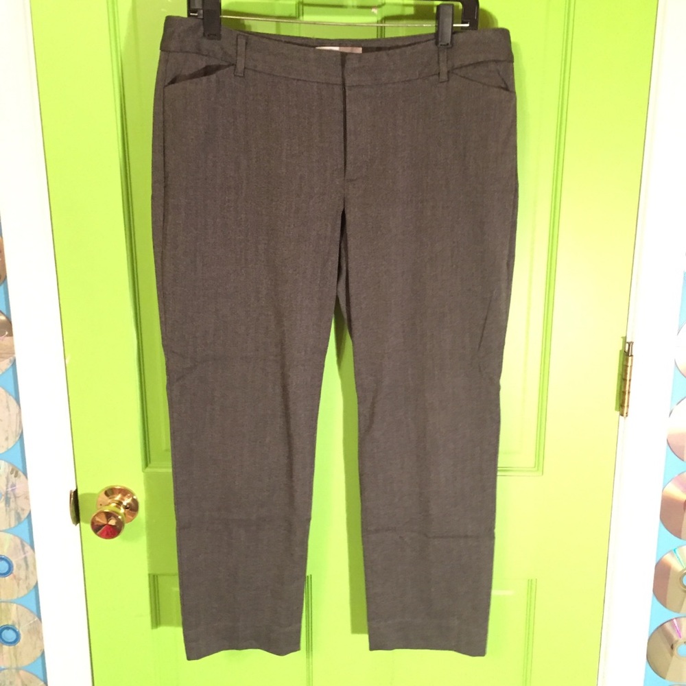 Gray cropped Gap dress pants